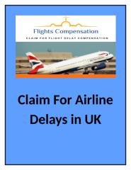 Claim For Airline Delays in UK.docx