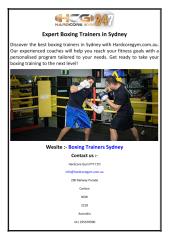 Expert Boxing Trainers in Sydney.pdf
