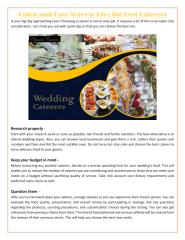 Quick and Easy Ways to Hire the Best Caterers.pdf