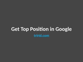 Get Top Position in Google.pptx